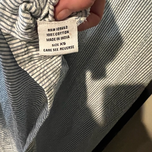 Tulip blue and white striped sleeveless midi boho dress size extra small - Picture 11 of 13